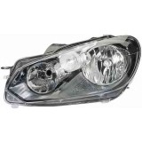 Far VW Golf 6 (1L) 10.2008- Hella partea Dreapta, cu lumini de zi, tip bec H15+H7