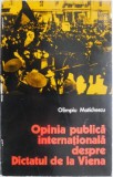 Opinia publica internationala despre Dictatul de la Viena &ndash; Olimpiu Matichescu