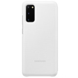 Husa Book Led Samsung pentru Samsung Galaxy S20 Alb