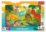 PUZZLE TREFL 15 CU CADRU DINOZAURI