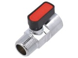 Robinet mecanic cu bilă max 20 bar alamă nichelată