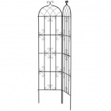 Set 2 suporturi pentru plante agatatoare, 51 x 180 cm, Otel, Diametru teava 10 mm
