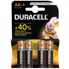 Set 4 baterii Duracell Basic, tip AA foto
