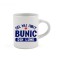 Cana alba personalizata Cel mai iubit Bunic, INOVATIX&reg;. 330ml