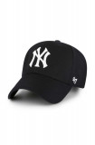 47brand șapcă MLB New York Yankees culoarea negru, cu imprimeu B-MVPSP17WBP-BKW, 47 Brand