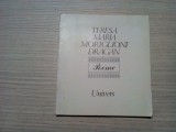 TERESA MARIA MORIGLIONI DRAGAN - Poeme - Florin Chiritescu (dedicatie-autograf) traducere - Editura Univers, 1989, 126 p., Alta editura