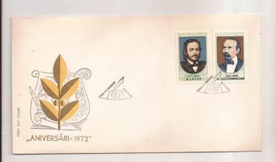 P5 Plic FDC-Prima zi a emisiunii- Aniversari 1973 foto