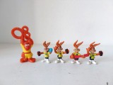 Lot 5 figurine NESQUIK NESTLE iepurasi LIMITED EDITION colectie, 5cm