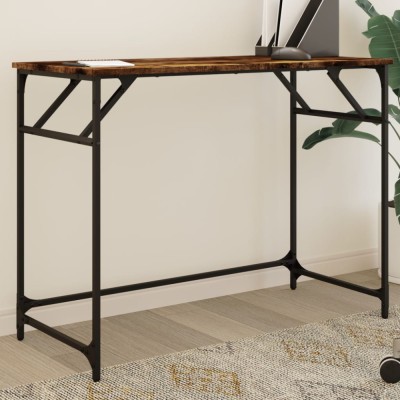 vidaXL Birou stejar sonoma 100x45x76 cm lemn/oțel vopsit electrostatic 842268 foto