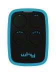 Telecomanda poarta garaj patru canale cod saritor 433.92MHz Why Evo&ndash;Sky Blue (854)