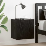 vidaXL Dulap TV de perete Stejar Negru 40,5x30x40cm Lemn compozit 882937