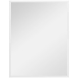 HOMCOM Oglindă Dreptunghiulară de Baie 70x90 cm Oglindă de Perete Decorativă pentru Living Antreu Hol Orizontală sau Verticală Albă | Aosom Romania