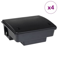 Capcane pentru soareci 4 buc Negru 23x19x9,5 cm foto