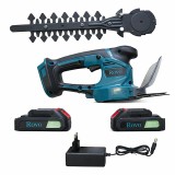 Foarfeca pentru iarba si gard viu Rovo RV-21V, tuns iarba/arbusti, 2 acumulatori, 21V, 2.0 Ah