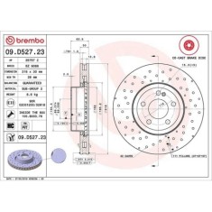 Set disc frana Mercedes Clasa C (W205) 07.13-02.23, Clasa C Convertible (A205) 06.16-04.23, Clasa C Coupe (C205) 10.15-04.23, Clasa C T-Model (S205)