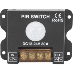 Senzor de miscare PIR pentru banda LED, DC 12V-24V, 30A, P130