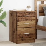 vidaXL Dulap de noapte Lemn vechi 40 x 40 x 63 cm Lemn compozit 880914