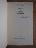 D.D. Rosca - Studii si eseuri filosofice (1970, Editie cartonata) - Editura Stiintifica