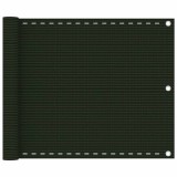 Paravan balcon HDPE, 75x500cm, verde inchis, protectie UV, vant, intimitate, umbra, montaj facil