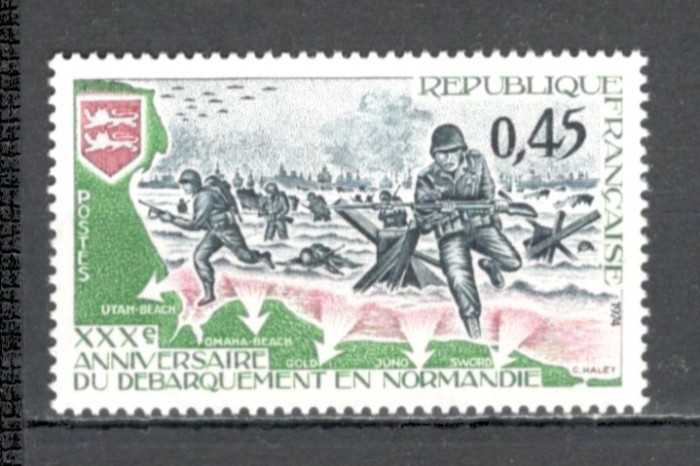 Franta.1974 30 ani debarcarea aliatilor in Normandia SF.777