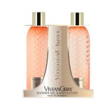 Cumpara ieftin Vivian Gray Gemstone Neroli Amber - Set gel de dus si lotiune de corp, 2 x 300 ml