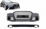 Bara Fata cu Difuzor Bara Spate si Ornamente Evacuare Audi A6 4G RS6 Design Facelift (2011-2014) Performance AutoTuning