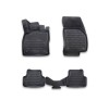Covorase Auto Tip Tavita Cauciuc ALM VW Golf 7 (2012-2020) Negre, Fata + Spate, Fixare Podea, Margine Inalta