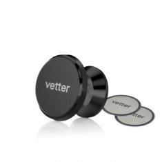 Suport auto Vetter Magnetic, Fixare cu adeziv, Black foto