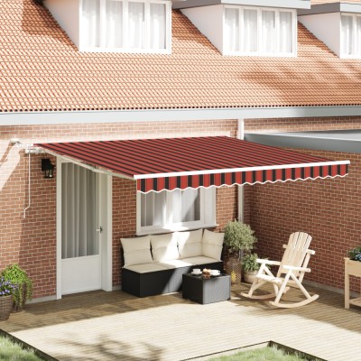 vidaXL Cortina Retractabilă Portocalie, Maro 400 &amp;times; 350 cm foto