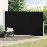 vidaXL Copertină laterală retractabilă de terasă, negru, 200 x 500 cm 313417