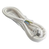 Cordon alimentare Schuko - fire libere 2m alb 16A 3500W 3x1.5mm2 cupru 3G1.5 Wconn CA15A02