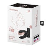 Vibrator smart Luxury pentru cupluri Satisfyer Double Love negru