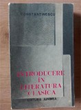 Introducere in literatura clasica- I. Constantinescu