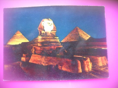 HOPCT 6838 SFINXUL SI PIRAMIDELE DIN GIZA -EGIPT -AFRICA-NECIRCULATA foto
