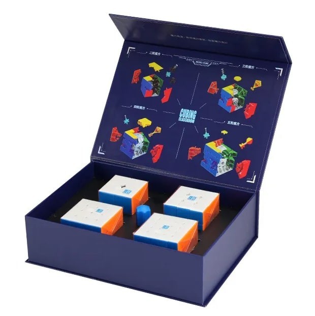 Cub tip Rubik Set MoYu 4 Cuburi Magnetice (Deluxe Edition), jucarie educativa