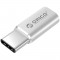 Adaptor Orico CTM1 USB 2.0 Tip-C Male - Micro USB Female Silver