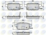 Set placute frana,frana disc SUZUKI VITARA (LY) (2015 - 2016) COMLINE CBP32128