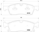 BREMBO P 50 109 PRIME LINE set placute frana,frana disc
