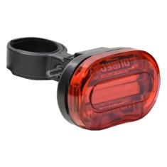 Stop LED rosu 0.5W pentru bicicleta, 3 moduri iluminare, alimentare baterii AAA