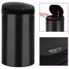 Gossi cos de gunoi automat cu senzor, 40 l, negru, otel carbon