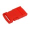 Catarama trident din plastic pentru textile, latime 25 mm, dimensiuni 32 x 58 mm Rosu