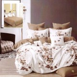 Cumpara ieftin Lenjerie pat dublu,bumbac finet,6 piese,cearceaf normal 220x240cm, cearceaf pilota 200x220cm, 2 fete de perna 50x70, 2 fete de perna 70x70-M308, Ralex Pucioasa