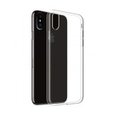 Husa Silicon Transparenta Apple iPhone X, Protectie Soc, Praf, Zgarieturi