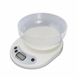 Cantar de bucatarie cu bol Esperanza Coconut EKS007 max 5kg Alb