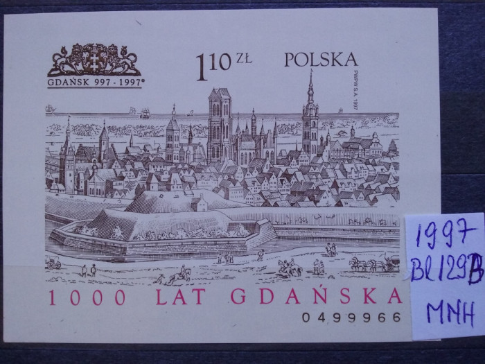1997-Polonia-bl.129 b-MNH-