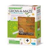 Joc educativ labirintul de plante, Grow-A-Maze, Green Science, 4M