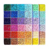 Kit de Margele Perle, Flippy, Set DIY 3D din 72 de Culori, 6000 de piese, Instrumente pentru Margele Incluse, 2.6 mm in cutie, Multicolor