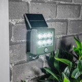 Spot Solar LED, Cu Senzor, Montaj Pe Perete, Argintiu, Oem