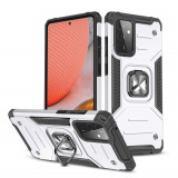 Wozinsky Ring Armor Husă Kickstand Tough Rugged Husă Pentru Samsung Galaxy A72 4G Argintiu 9111201935815