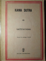 KAMA SUTRA. MANUAL DE SEXOLOGIE HINDUSA-VATSYAYANA foto